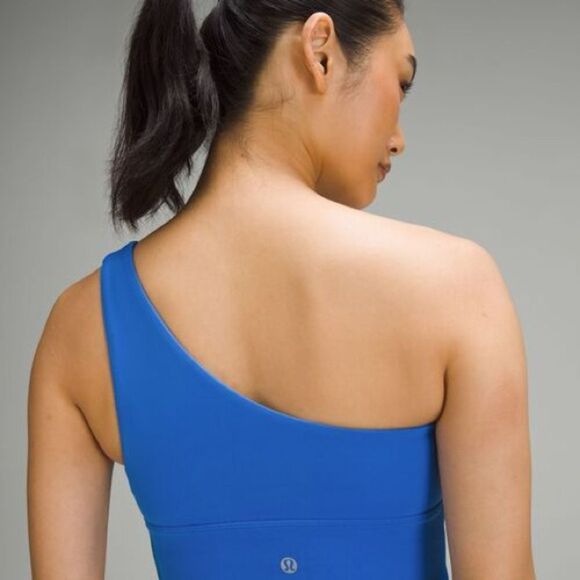 Lululemon Align Asymmetrical Bra *Light Support, C/D Cup - Blue New With Tags - Picture 2 of 7